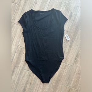 NWT BLACK SHORT SLEEVE BODYSUIT